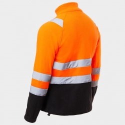 Hanorac reflectorizant PRISMA HV ORANGE FLEECE