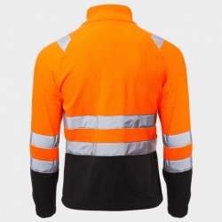 Hanorac reflectorizant PRISMA HV ORANGE FLEECE