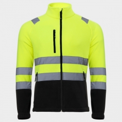 Hanorac reflectorizant PRISMA HV YELLOW FLEECE
