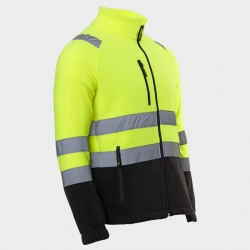 Hanorac reflectorizant PRISMA HV YELLOW FLEECE