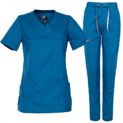 Set de lucru pentru femei Victoria petrol cu pantaloni Tony