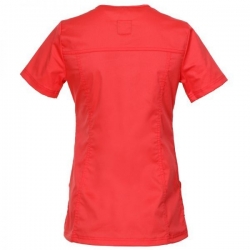 Set de lucru pentru femei Victoria coral cu pantaloni albi Barisa