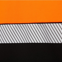 Tricou reflectorizant PRISMA HV PORTOCALIU/NEGRU