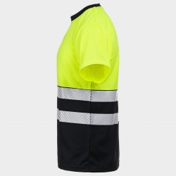 Tricou reflectorizant PRISMA HV GALBEN/NEGRU