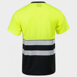 Tricou reflectorizant PRISMA HV GALBEN/NEGRU