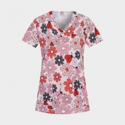 Set de lucru Isabella Ladybug, tunică cu pantaloni Alessi, gri
