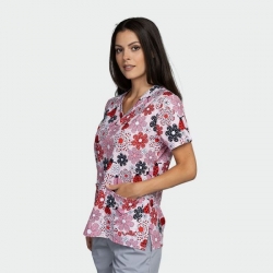 Set de lucru Isabella Ladybug, tunică cu pantaloni Alessi, gri