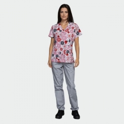 Set de lucru Isabella Ladybug, tunică cu pantaloni Alessi, gri