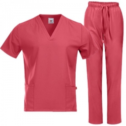 Set medical de lucru VELILLA roz