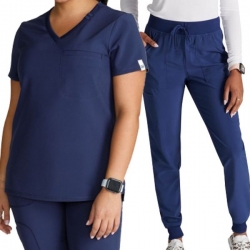 Set medical pentru femei Cherokee bleumarin închis