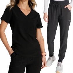 Set medical pentru femei Cherokee negru