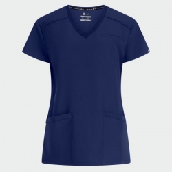 Set medical pentru femei Julia cu pantalon Mauri bleumarin închis