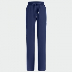 Set medical pentru femei Julia cu pantalon Mauri bleumarin închis