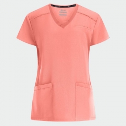 Set medical pentru femei Julia cu pantalon Mauri coral