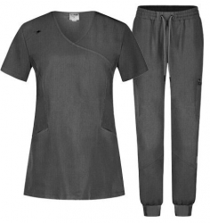 Set medical JUSTINA pentru femei cu pantalon RICCI gri