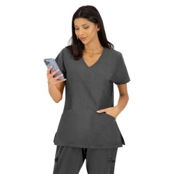 Set medical JUSTINA pentru femei cu pantalon RICCI gri