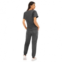 Set medical JUSTINA pentru femei cu pantalon RICCI gri