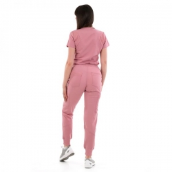 Set medical JUSTINA pentru femei cu pantalon RICCI mauve