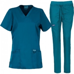 Set medical damă Cherokee Revolution WWE620/WWE105 CARIBBEAN BLUE