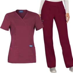 Set medical pentru femei Cherokee Revolution WWE610/WWE110 bordo