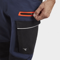 Pantaloni de lucru DIADORA PANT HYBRID CARGO BLACK/BLUE