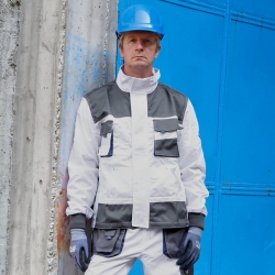 Jachetă de lucru KASTOR ALB