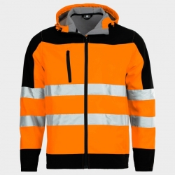 Jachetă softshell reflectorizantă NOBEL 2.0 PORTOCALIU