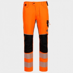 Pantaloni de lucru REVOLT HV 4STRETCH ORANGE