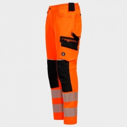 Pantaloni de lucru REVOLT HV 4STRETCH ORANGE