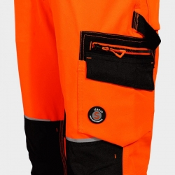 Pantaloni de lucru REVOLT HV 4STRETCH ORANGE