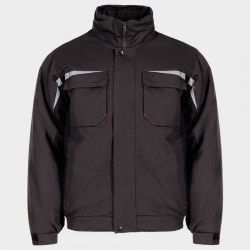 Geacă de lucru KASTOR WINTER GREY COTTON GREY BLACK