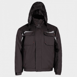 Geacă de lucru KASTOR WINTER GREY COTTON GREY BLACK