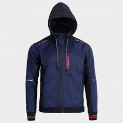 Jachetă de lucru REVOLT 4STRETCH BLEUMARIN/NEGRU/ROȘU