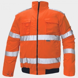 Jachetă reflectorizanta CLOVELLY HV PORTOCALIU