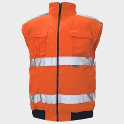 Jachetă reflectorizanta CLOVELLY HV PORTOCALIU