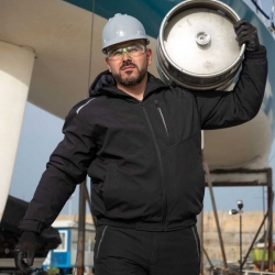 Geacă de lucru REVOLT SOFTSHELL WINTER NEGRU