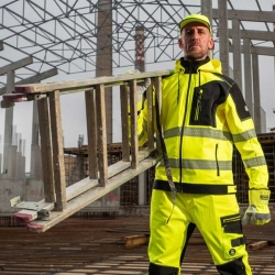 Jachetă de lucru REVOLT HV 4STRETCH YELLOW