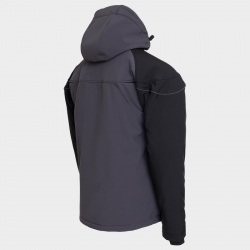 Jachetă softshell PRISMA SOFTSHELL IARNA GRI ÎNCHIS/NEGRU