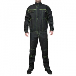 Geacă de blugi  ALEX DENIM negru/verde