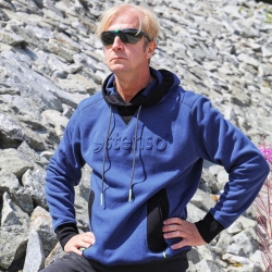 Hanorac STENSO 3D PRINT ALBASTRU MARIN