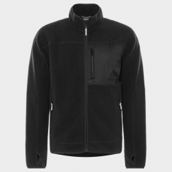 Jachetă de lucru FRISTADS ARGON MICRO PILE FLEECE NEGRU