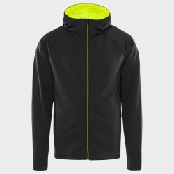 Jachetă de lucru FRISTADS FUNCTIONAL HOODED 4-STRETCH NEGRU