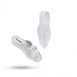 Papuci sanitari pentru femei OPEN WHITE