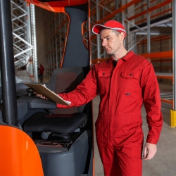 Salopetă de lucru de vară BWOLF ANAX Roșu