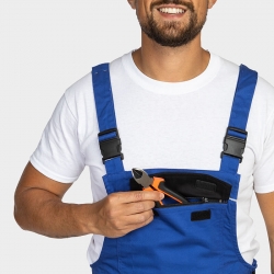 Salopetă de lucru de vară BWOLF ARES Salopetă Albastru regal Negru