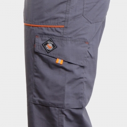 Salopetă de lucru PRISMA VARĂ GRI/PORTOCALIU