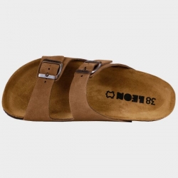 Papuci de dame LEON LADY BROWN SUEDE