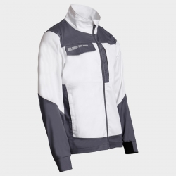 Jachetă de lucru EOS STRETCH WHITE/DARK GREY