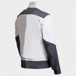 Jachetă de lucru EOS STRETCH WHITE/DARK GREY