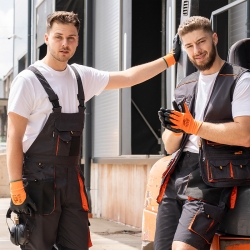 Salopetă de lucru de vară BWOLF ATLAS Salopetă Gri închis